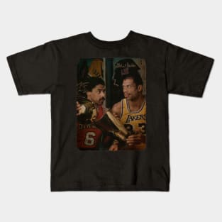 Julius Erving and Kareem Abdul Jabbar Vintage Kids T-Shirt